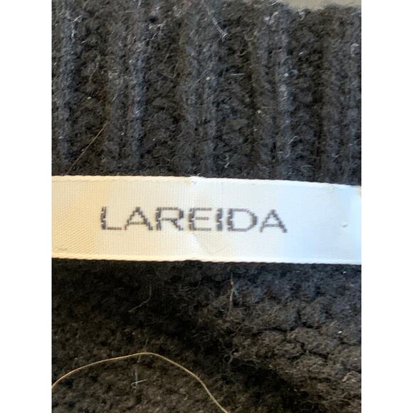 Lis Lareida Cashmere/Wool Pullover Sweater Long Sleeve Black Size Small - Picture 3 of 5